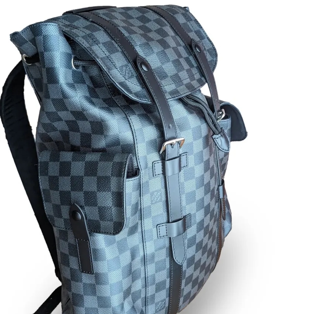 Louis Vuitton Christopher PM Backpack - Damier Graphite Canvas - N41379 - NEW